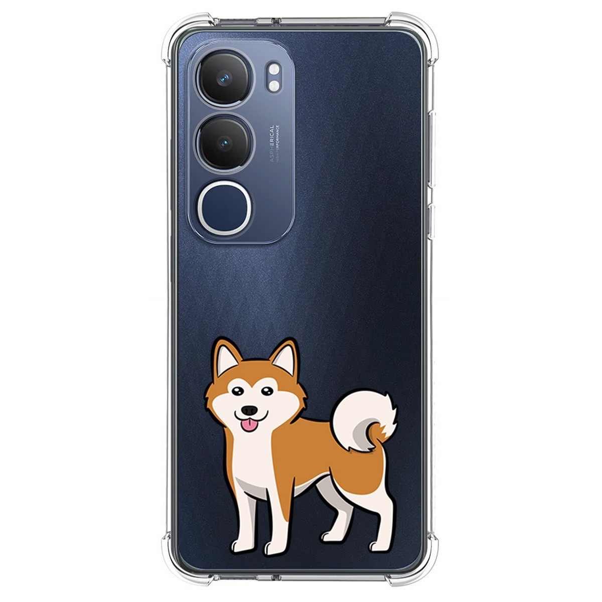 Funda Silicona Antigolpes para Vivo Y19s diseño Perros 02 Dibujos