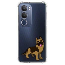 Funda Silicona Antigolpes para Vivo Y19s diseño Perros 03 Dibujos