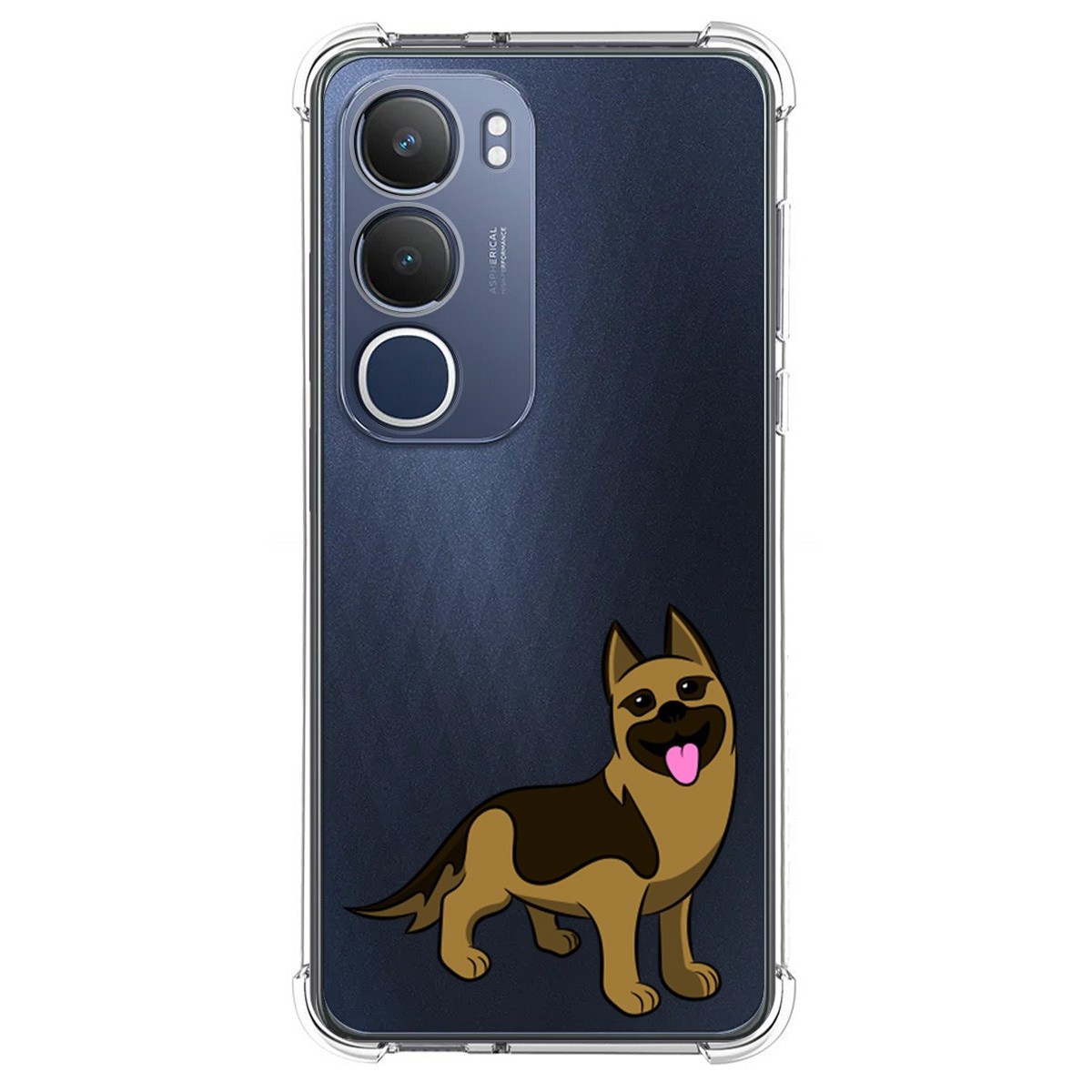 Funda Silicona Antigolpes para Vivo Y19s diseño Perros 03 Dibujos