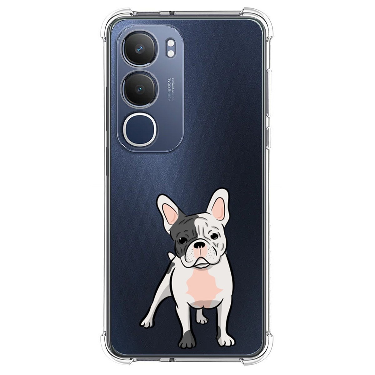 Funda Silicona Antigolpes para Vivo Y19s diseño Perros 06 Dibujos