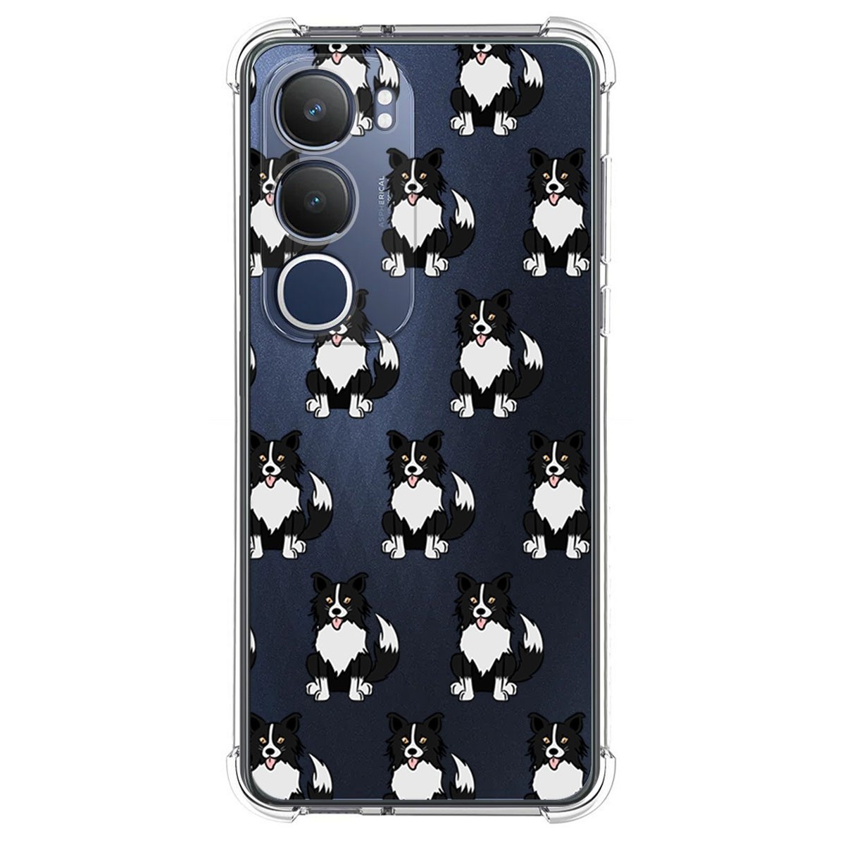 Funda Silicona Antigolpes para Vivo Y19s diseño Perros 07 Dibujos
