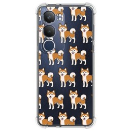 Funda Silicona Antigolpes para Vivo Y19s diseño Perros 08 Dibujos