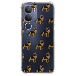 Funda Silicona Antigolpes para Vivo Y19s diseño Perros 09 Dibujos