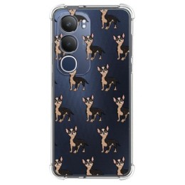 Funda Silicona Antigolpes para Vivo Y19s diseño Perros 11 Dibujos
