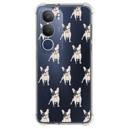 Funda Silicona Antigolpes para Vivo Y19s diseño Perros 12 Dibujos