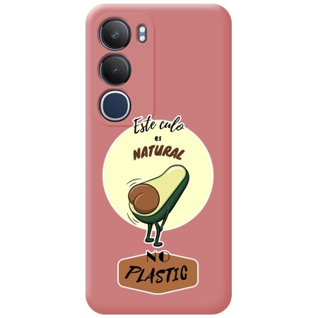 Funda Silicona Líquida Rosa para Vivo Y19s diseño Culo Natural Dibujos