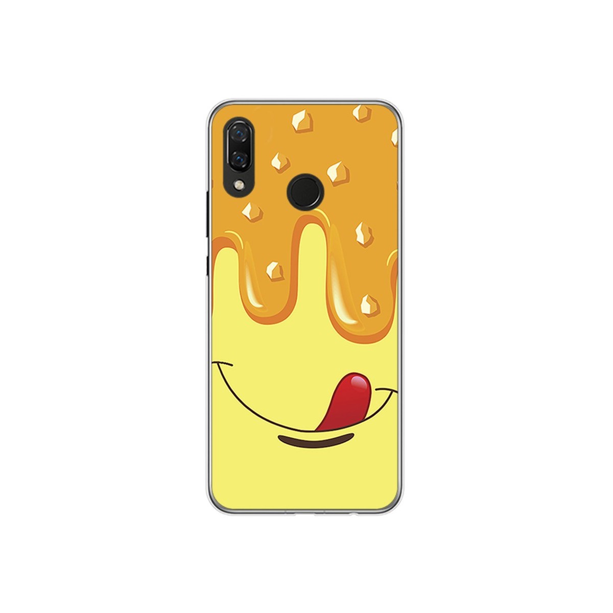 Funda Gel Tpu para Huawei P Smart Plus Diseño Helado Vainilla Dibujos