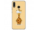 Funda Gel Tpu para Huawei P Smart Plus Diseño Jirafa Dibujos
