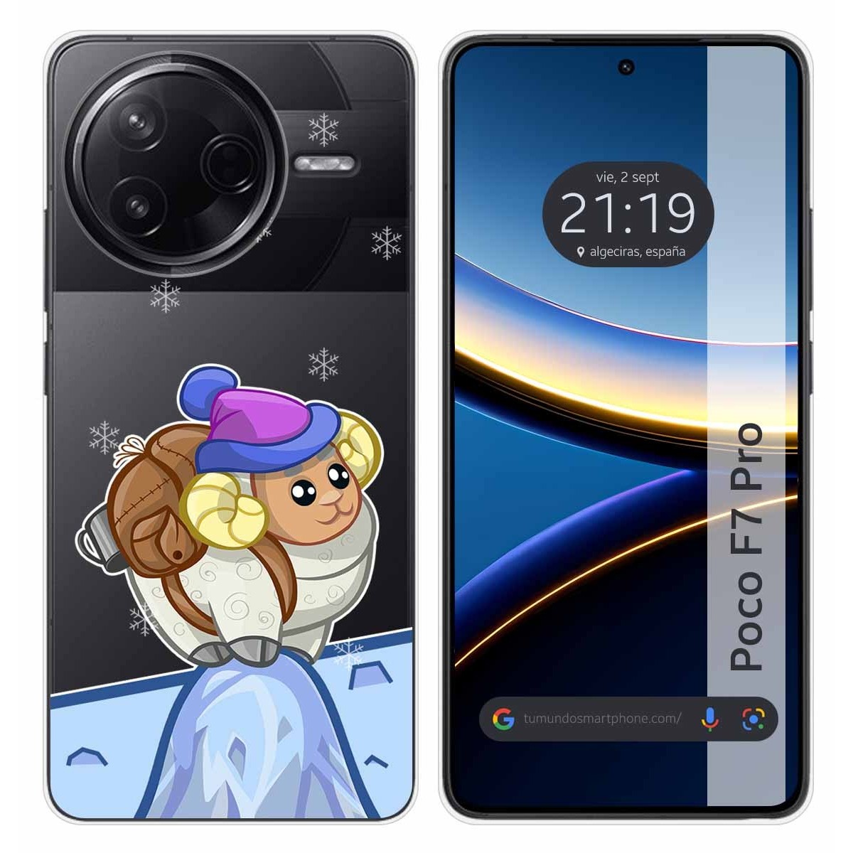 Funda Silicona Transparente para Xiaomi Poco F7 Pro 5G diseño Cabra Dibujos