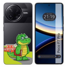 Funda Silicona Transparente para Xiaomi Poco F7 Pro 5G diseño Coco Dibujos