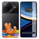 Funda Silicona Transparente para Xiaomi Poco F7 Pro 5G diseño Leopardo Dibujos