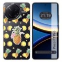 Funda Silicona Transparente para Xiaomi Poco F7 Pro 5G diseño Piña Dibujos