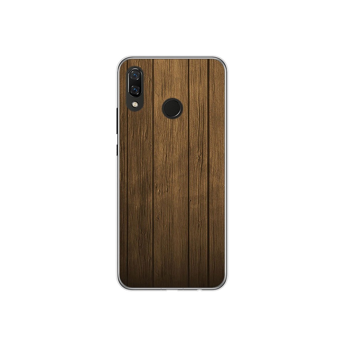 Funda Gel Tpu para Huawei P Smart Plus Diseño Madera Dibujos