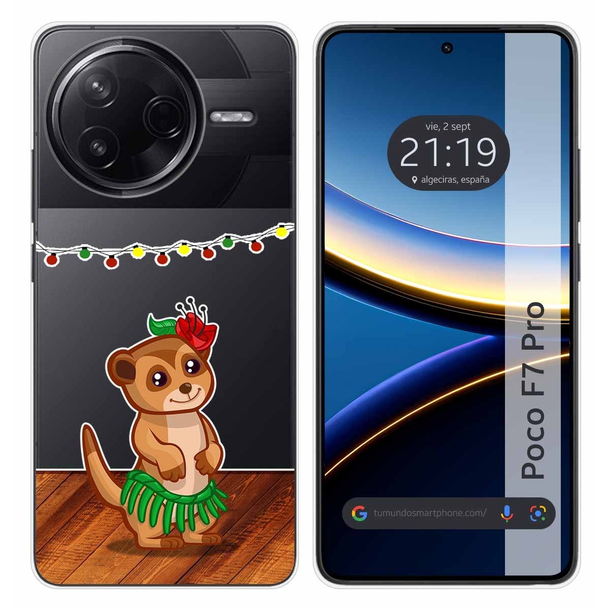 Funda Silicona Transparente para Xiaomi Poco F7 Pro 5G diseño Suricata Dibujos