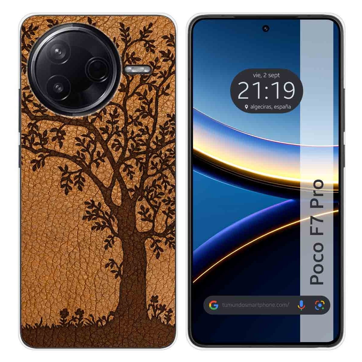 Funda Silicona para Xiaomi Poco F7 Pro 5G diseño Cuero 03 Dibujos