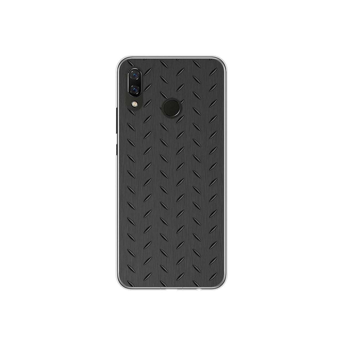 Funda Gel Tpu para Huawei P Smart Plus Diseño Metal Dibujos