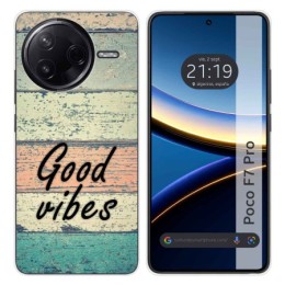 Funda Silicona para Xiaomi Poco F7 Pro 5G diseño Madera 01 Dibujos