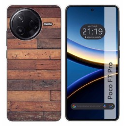 Funda Silicona para Xiaomi Poco F7 Pro 5G diseño Madera 03 Dibujos