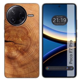 Funda Silicona para Xiaomi Poco F7 Pro 5G diseño Madera 04 Dibujos