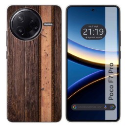 Funda Silicona para Xiaomi Poco F7 Pro 5G diseño Madera 05 Dibujos