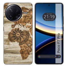 Funda Silicona para Xiaomi Poco F7 Pro 5G diseño Madera 07 Dibujos