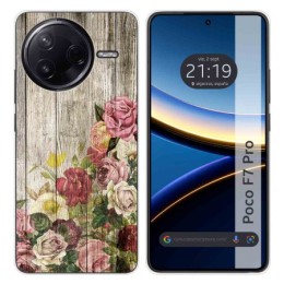 Funda Silicona para Xiaomi Poco F7 Pro 5G diseño Madera 08 Dibujos