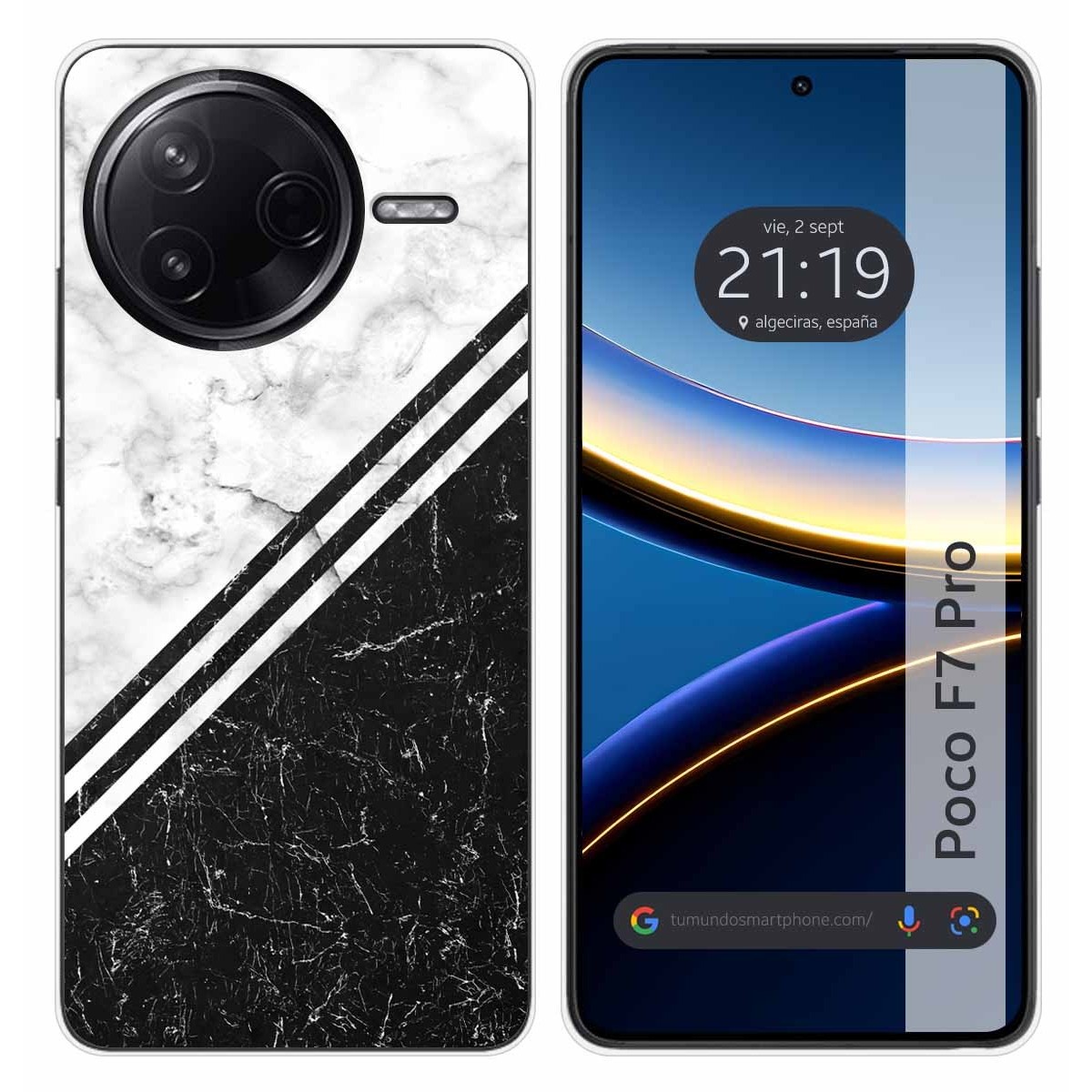 Funda Silicona para Xiaomi Poco F7 Pro 5G diseño Mármol 01 Dibujos