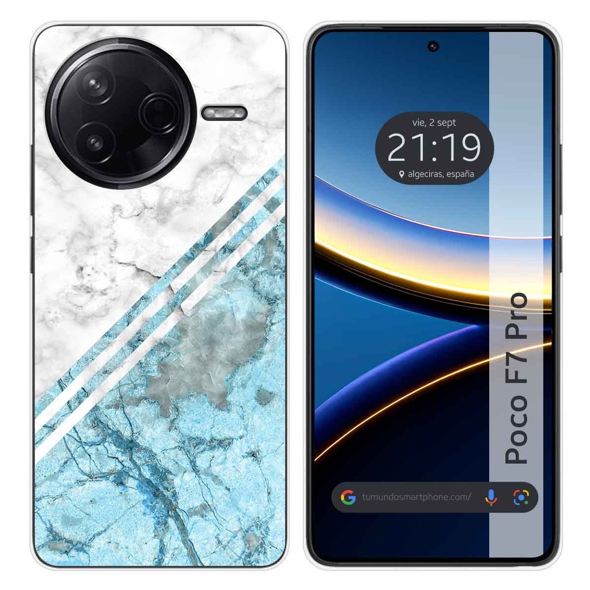 Funda Silicona para Xiaomi Poco F7 Pro 5G diseño Mármol 02 Dibujos
