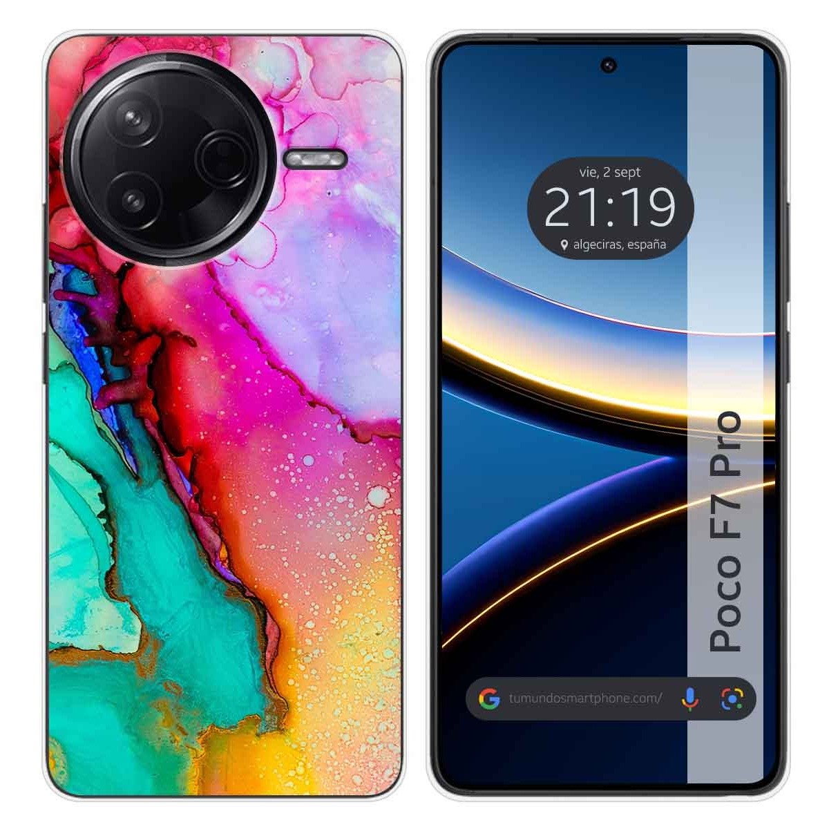 Funda Silicona para Xiaomi Poco F7 Pro 5G diseño Mármol 15 Dibujos