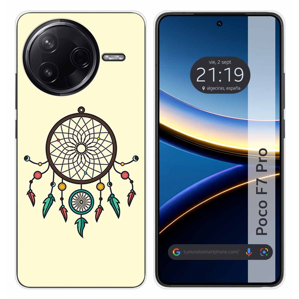 Funda Silicona para Xiaomi Poco F7 Pro 5G diseño Atrapasueños Dibujos