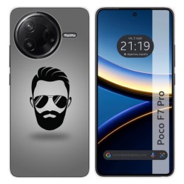 Funda Silicona para Xiaomi Poco F7 Pro 5G diseño Barba Dibujos