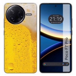 Funda Silicona para Xiaomi Poco F7 Pro 5G diseño Cerveza Dibujos