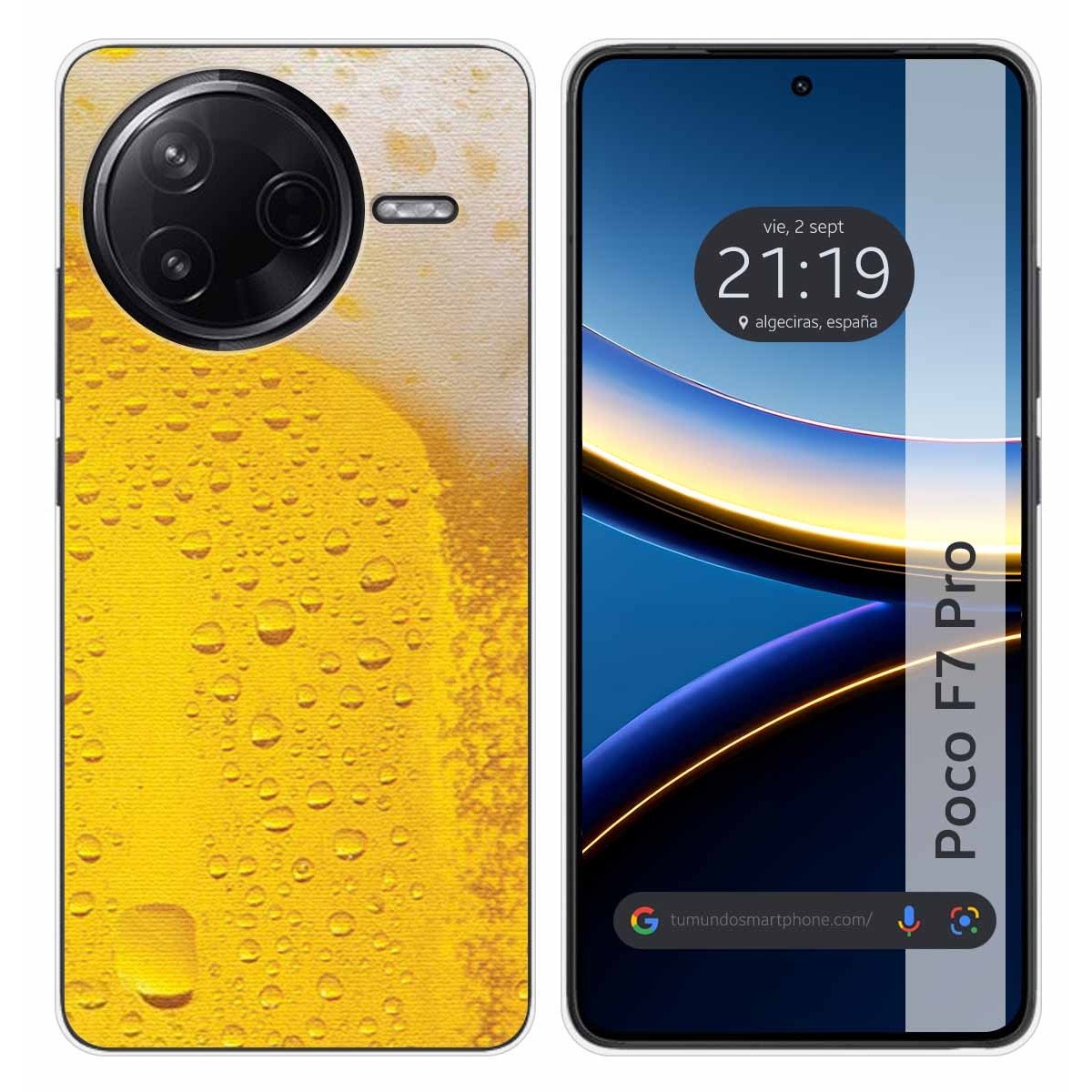 Funda Silicona para Xiaomi Poco F7 Pro 5G diseño Cerveza Dibujos