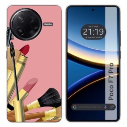 Funda Silicona para Xiaomi Poco F7 Pro 5G diseño Brochas Dibujos