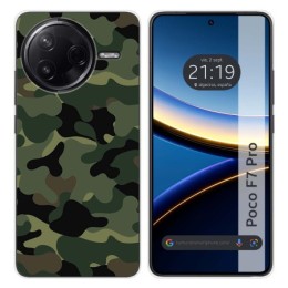 Funda Silicona para Xiaomi Poco F7 Pro 5G diseño Camuflaje Dibujos