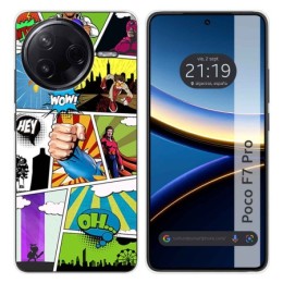 Funda Silicona para Xiaomi Poco F7 Pro 5G diseño Comic Dibujos