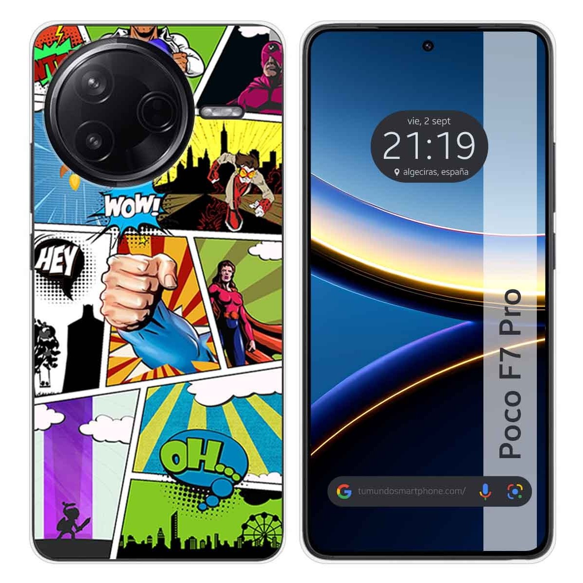 Funda Silicona para Xiaomi Poco F7 Pro 5G diseño Comic Dibujos