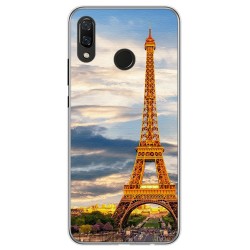 Funda Gel Tpu para Huawei P Smart Plus Diseño Paris Dibujos