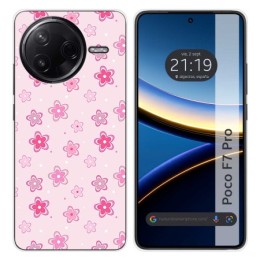 Funda Silicona para Xiaomi Poco F7 Pro 5G diseño Flores Dibujos
