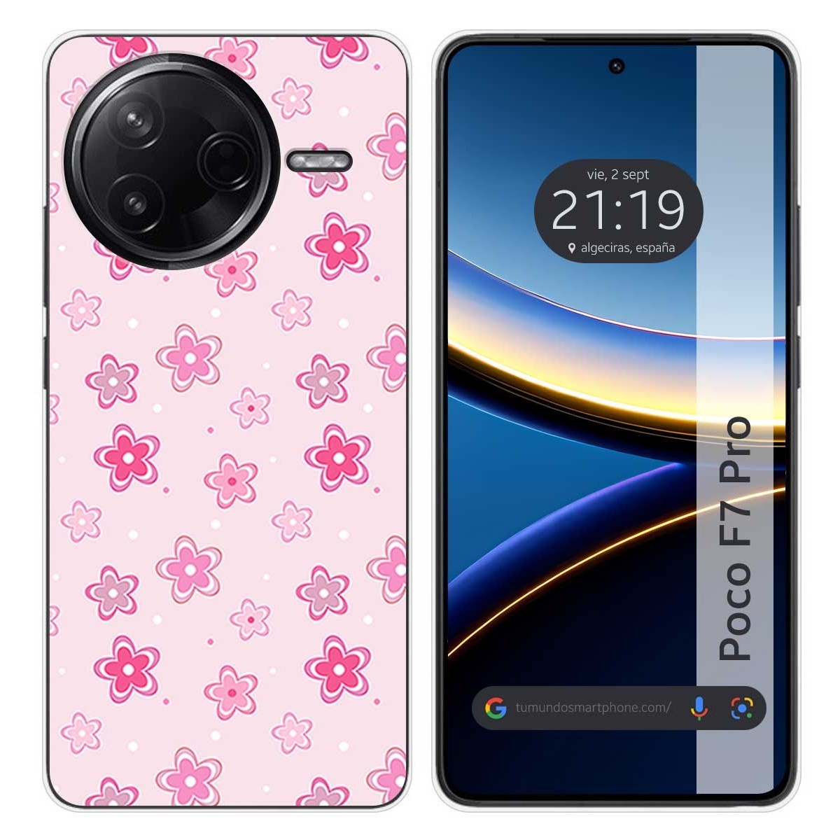 Funda Silicona para Xiaomi Poco F7 Pro 5G diseño Flores Dibujos