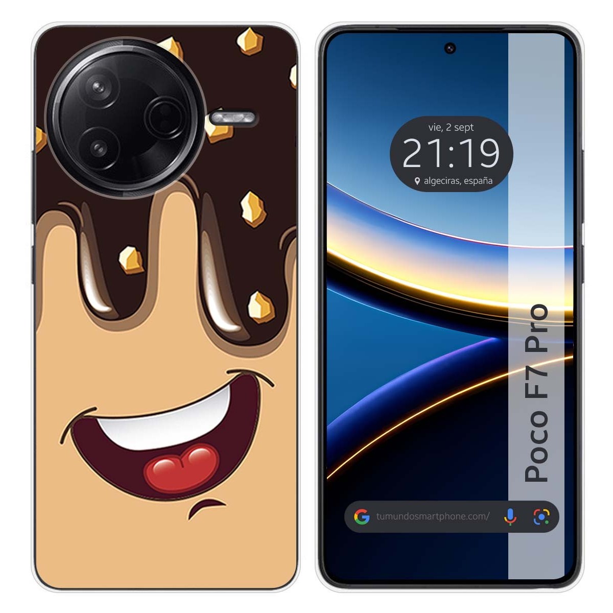 Funda Silicona para Xiaomi Poco F7 Pro 5G diseño Helado Chocolate Dibujos
