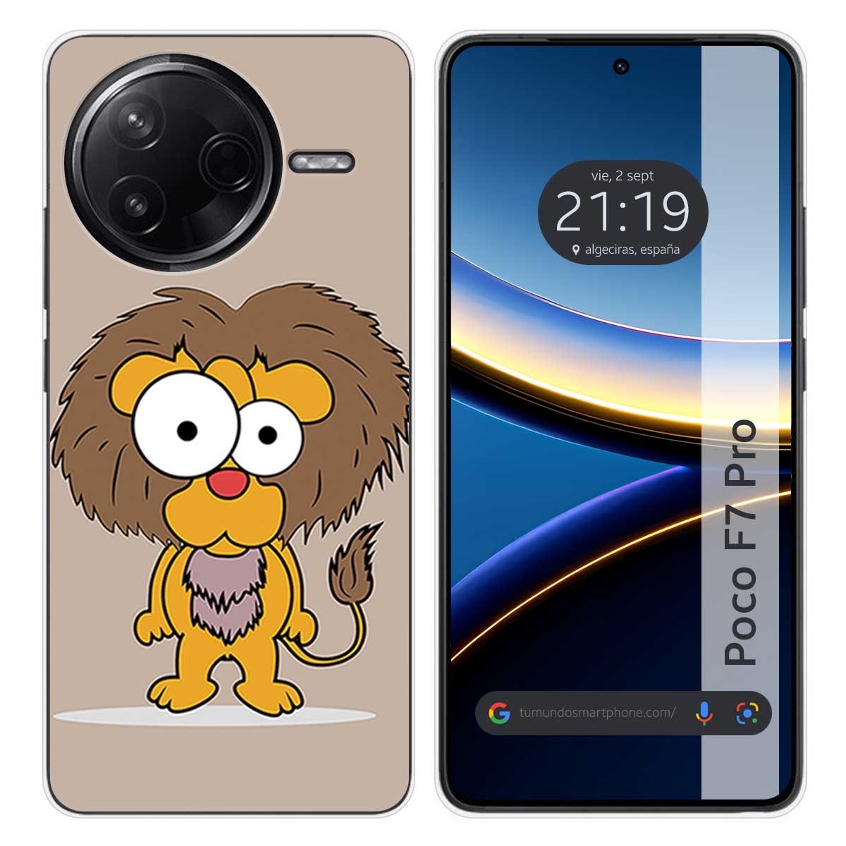 Funda Silicona para Xiaomi Poco F7 Pro 5G diseño Leon Dibujos
