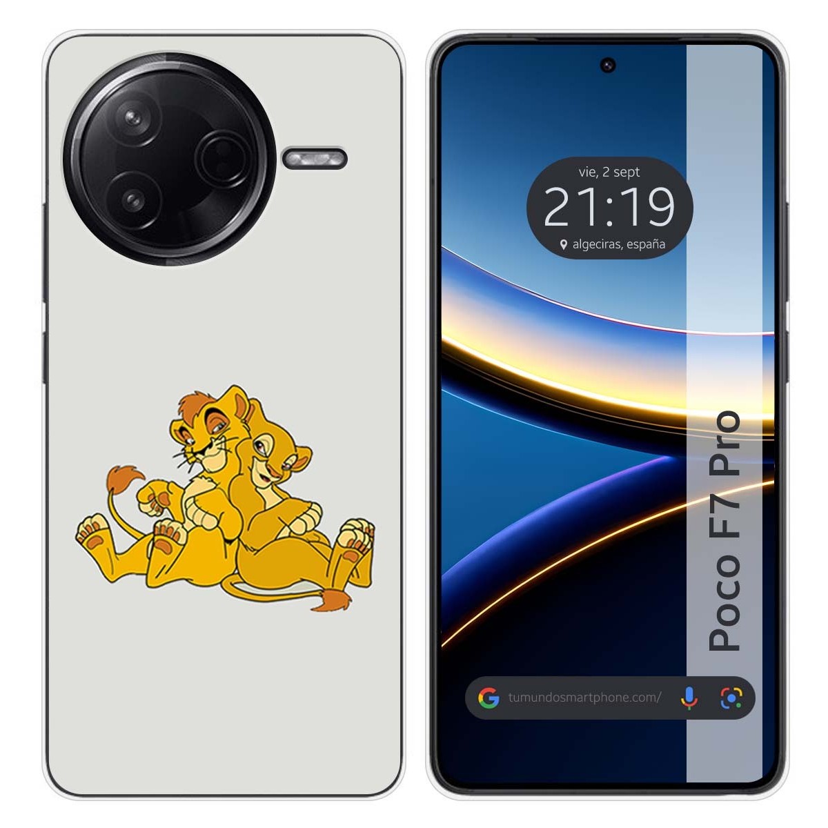 Funda Silicona para Xiaomi Poco F7 Pro 5G diseño Leones Dibujos