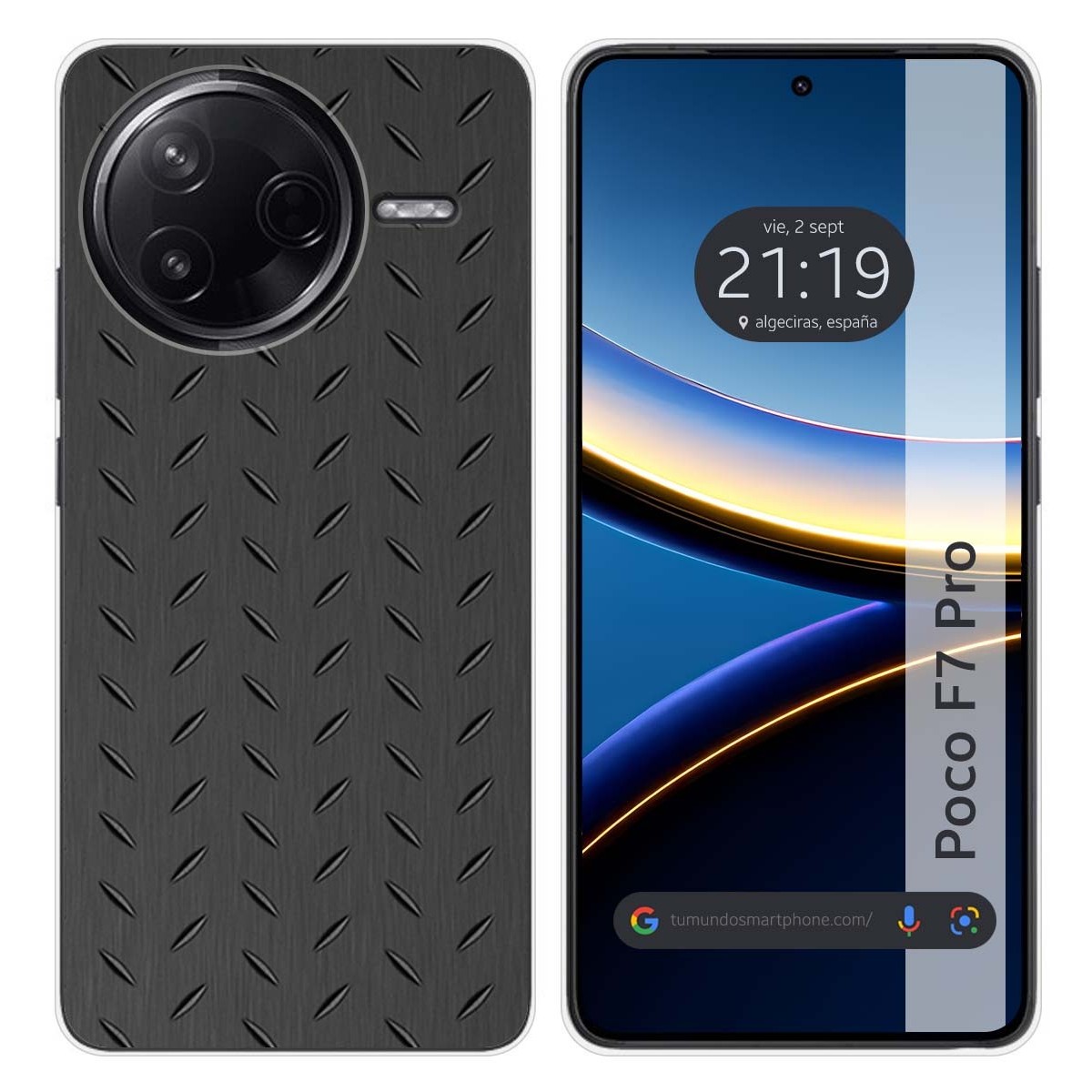 Funda Silicona para Xiaomi Poco F7 Pro 5G diseño Metal Dibujos