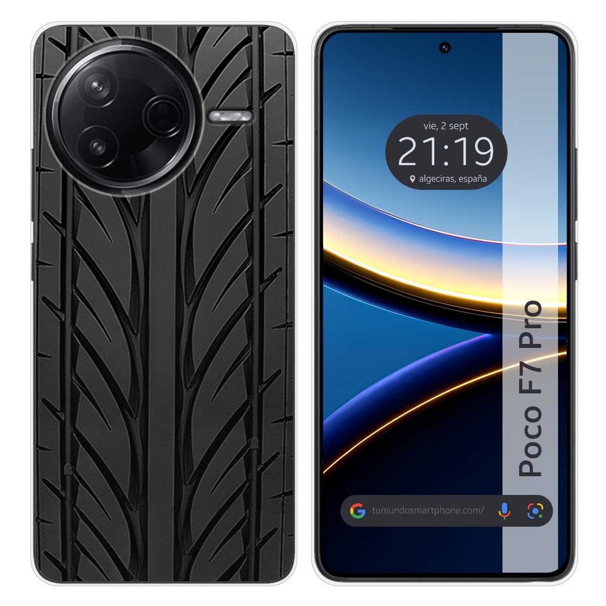 Funda Silicona para Xiaomi Poco F7 Pro 5G diseño Neumatico Dibujos