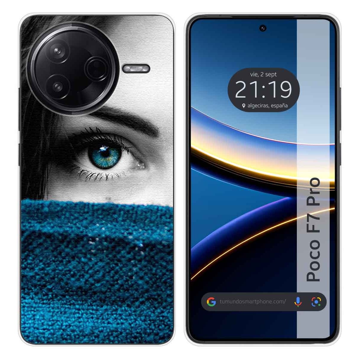 Funda Silicona para Xiaomi Poco F7 Pro 5G diseño Ojo Dibujos