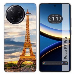 Funda Silicona para Xiaomi Poco F7 Pro 5G diseño Paris Dibujos