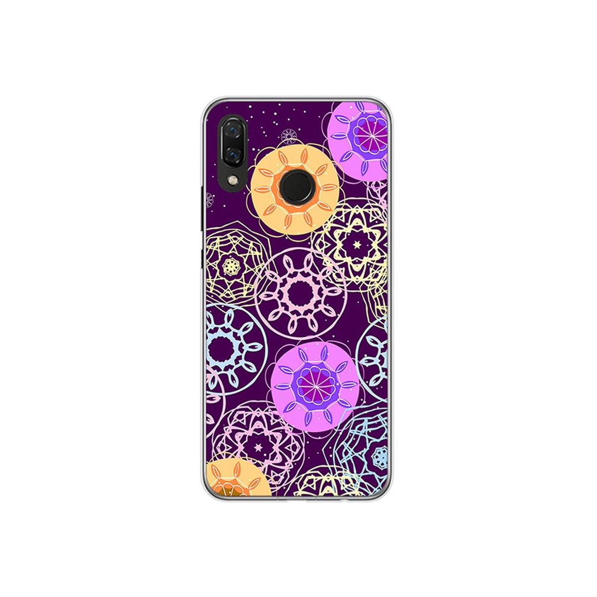 Funda Gel Tpu para Huawei P Smart Plus Diseño Radial Dibujos