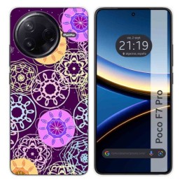 Funda Silicona para Xiaomi Poco F7 Pro 5G diseño Radial Dibujos
