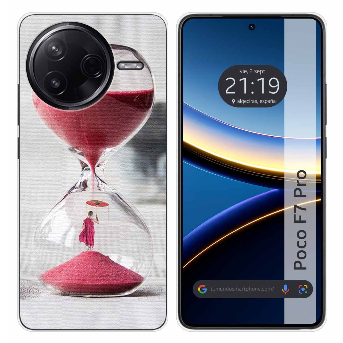 Funda Silicona para Xiaomi Poco F7 Pro 5G diseño Reloj Dibujos